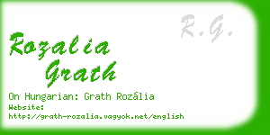 rozalia grath business card