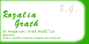 rozalia grath business card